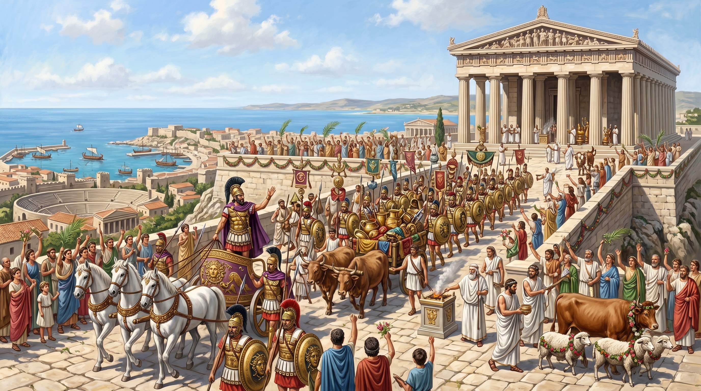 Gelon's triumphal procession after the victory at Himera (c. 480 BCE)