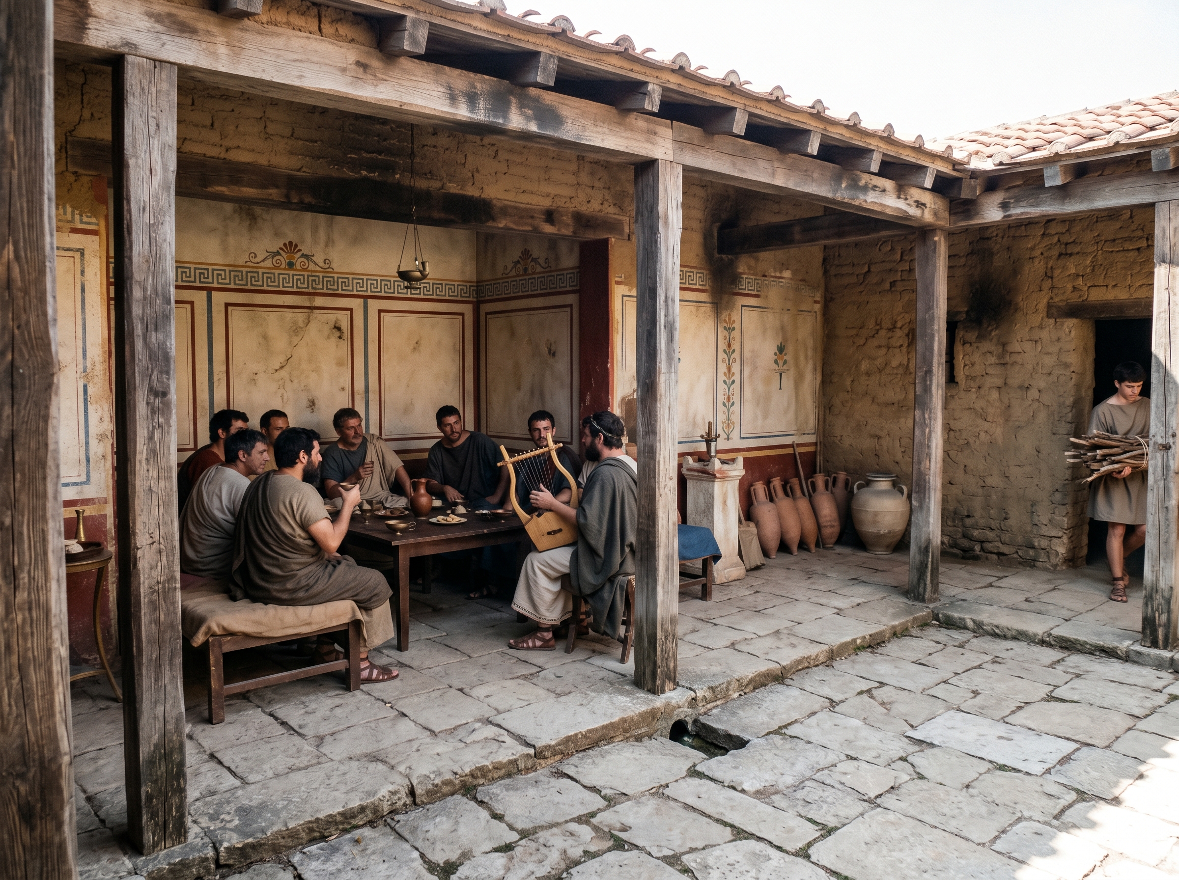 Aulê and reception room during a daytime symposium