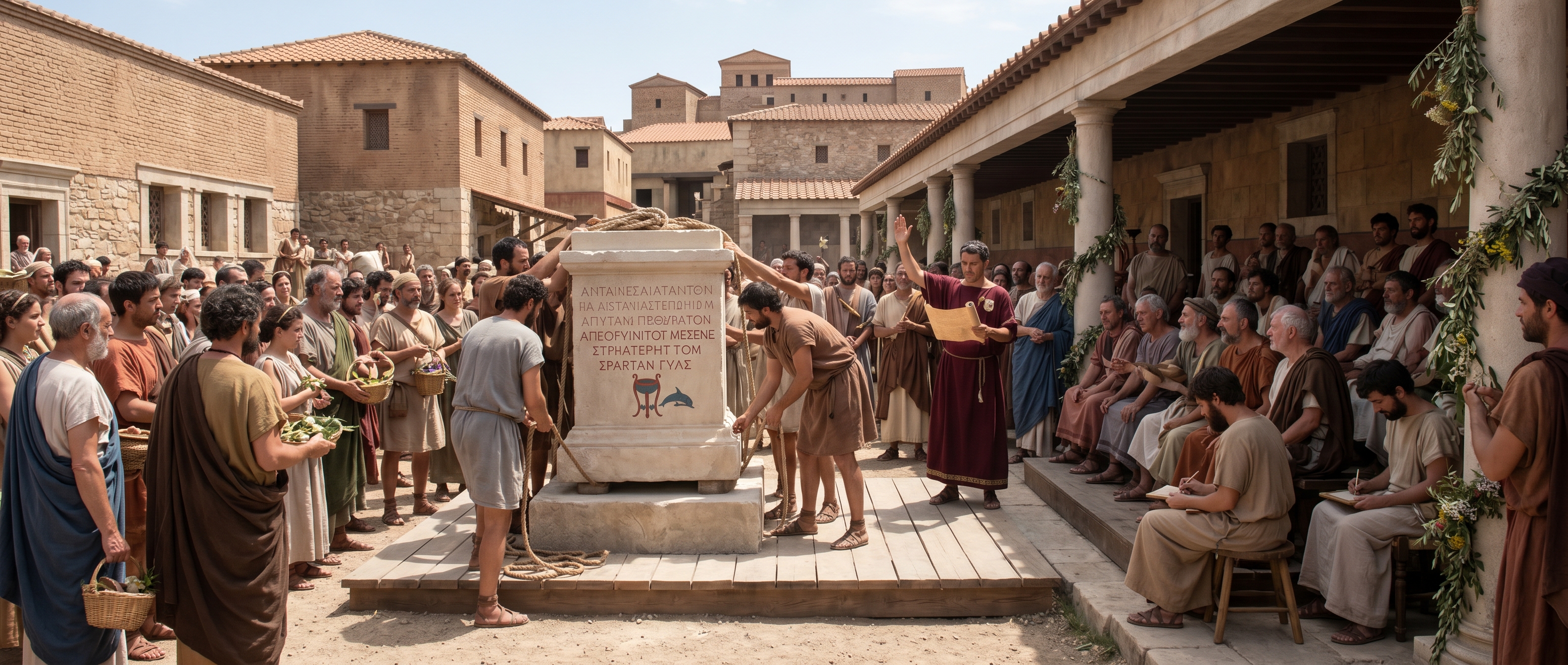 Procession and public display in the Theban agora