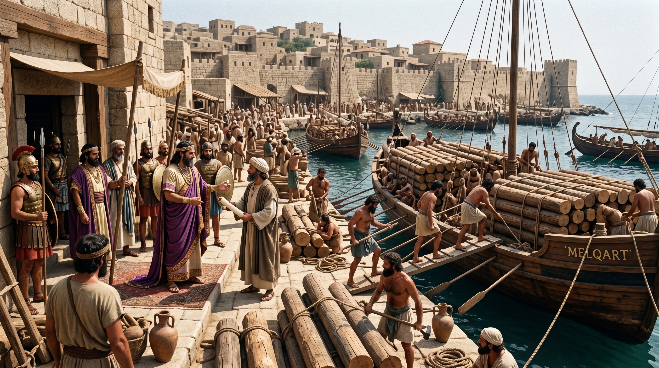 Hiram’s material aid to Solomon for the Jerusalem Temple