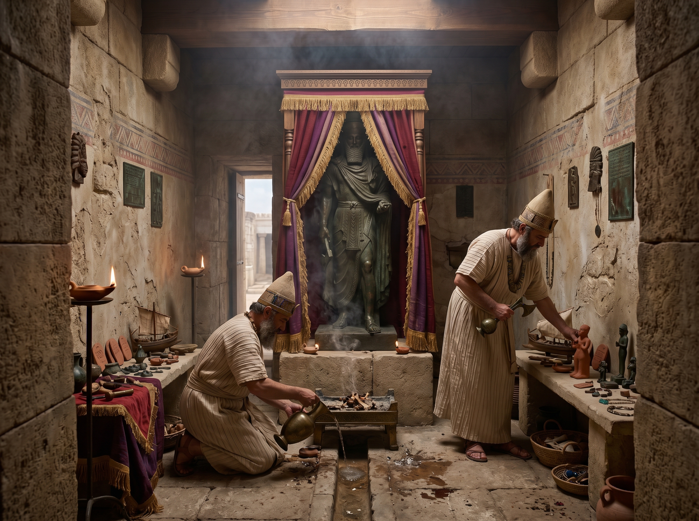 The inner sanctuary with Melqart’s cult image